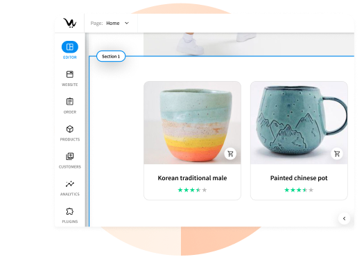 Create impactful sections that tell your story banner